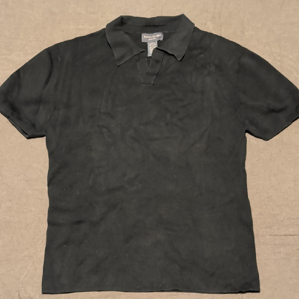 Banana Republic Black Polo Shirt